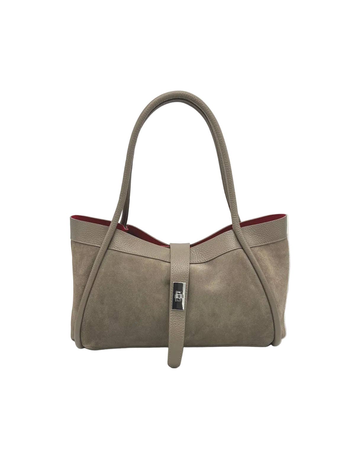 Firenze Borsa in Pelle Scamosciata con Tracolla Made in Italy – Artigianale Italiana