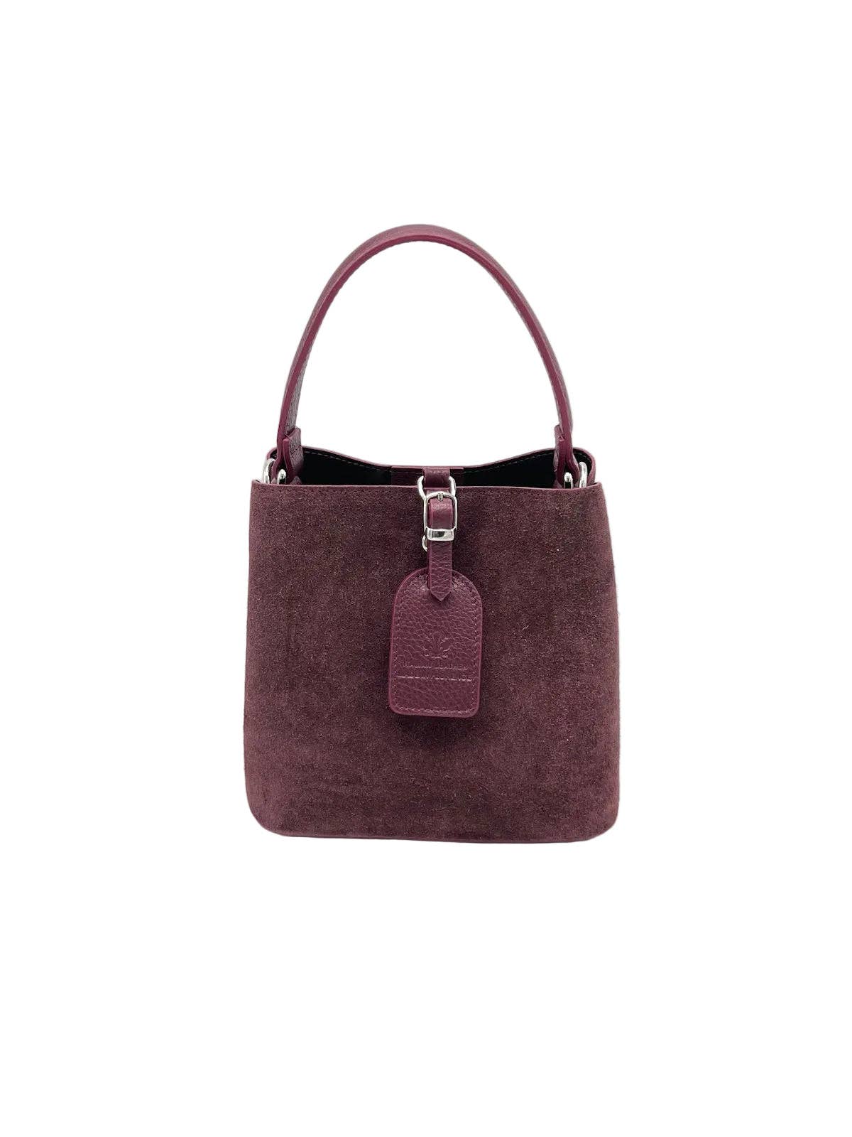 Bolso tipo saco Verona de ante Made in Italy – Artesanal italiana