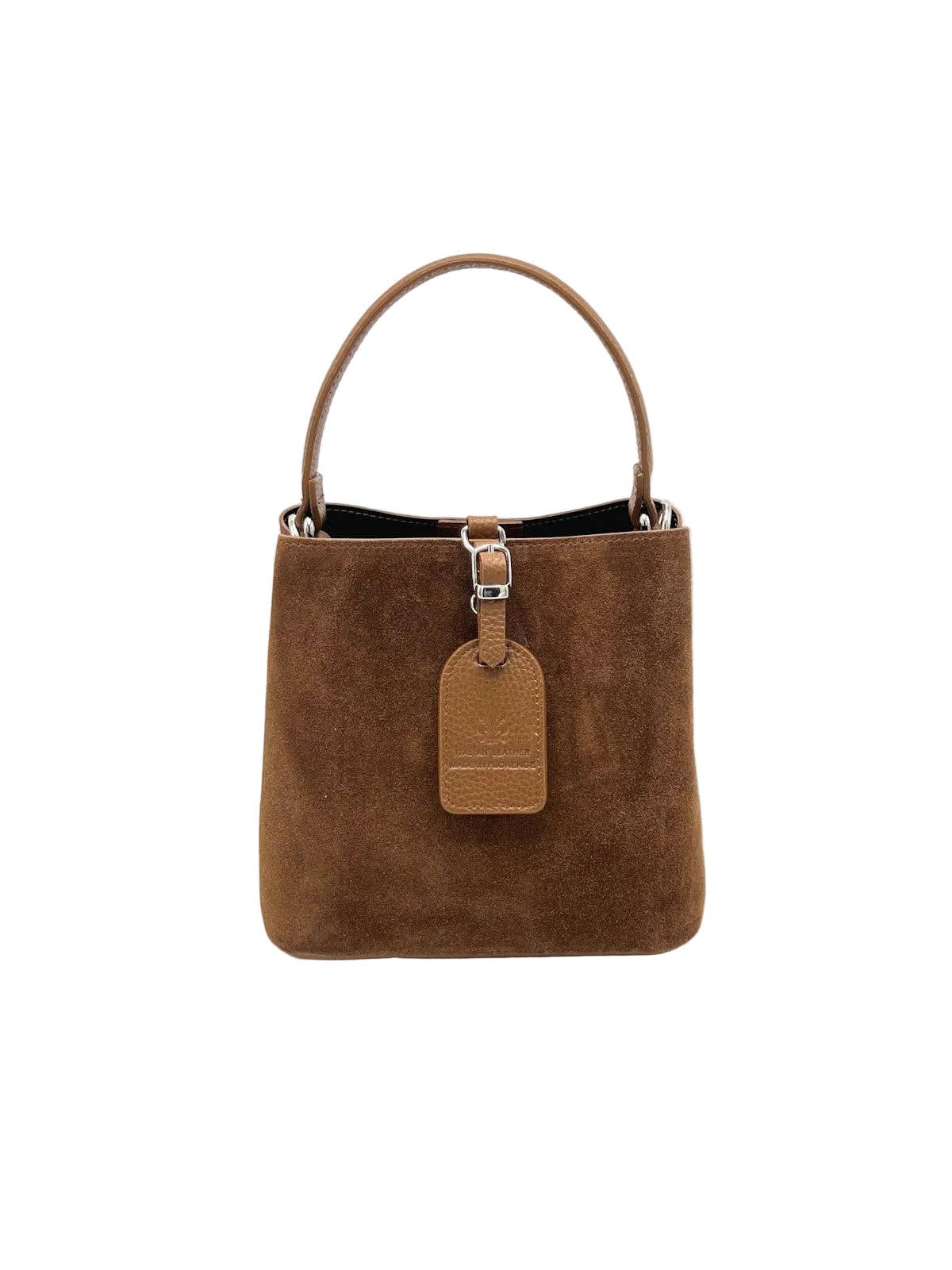 Bolso tipo saco Verona de ante Made in Italy – Artesanal italiana