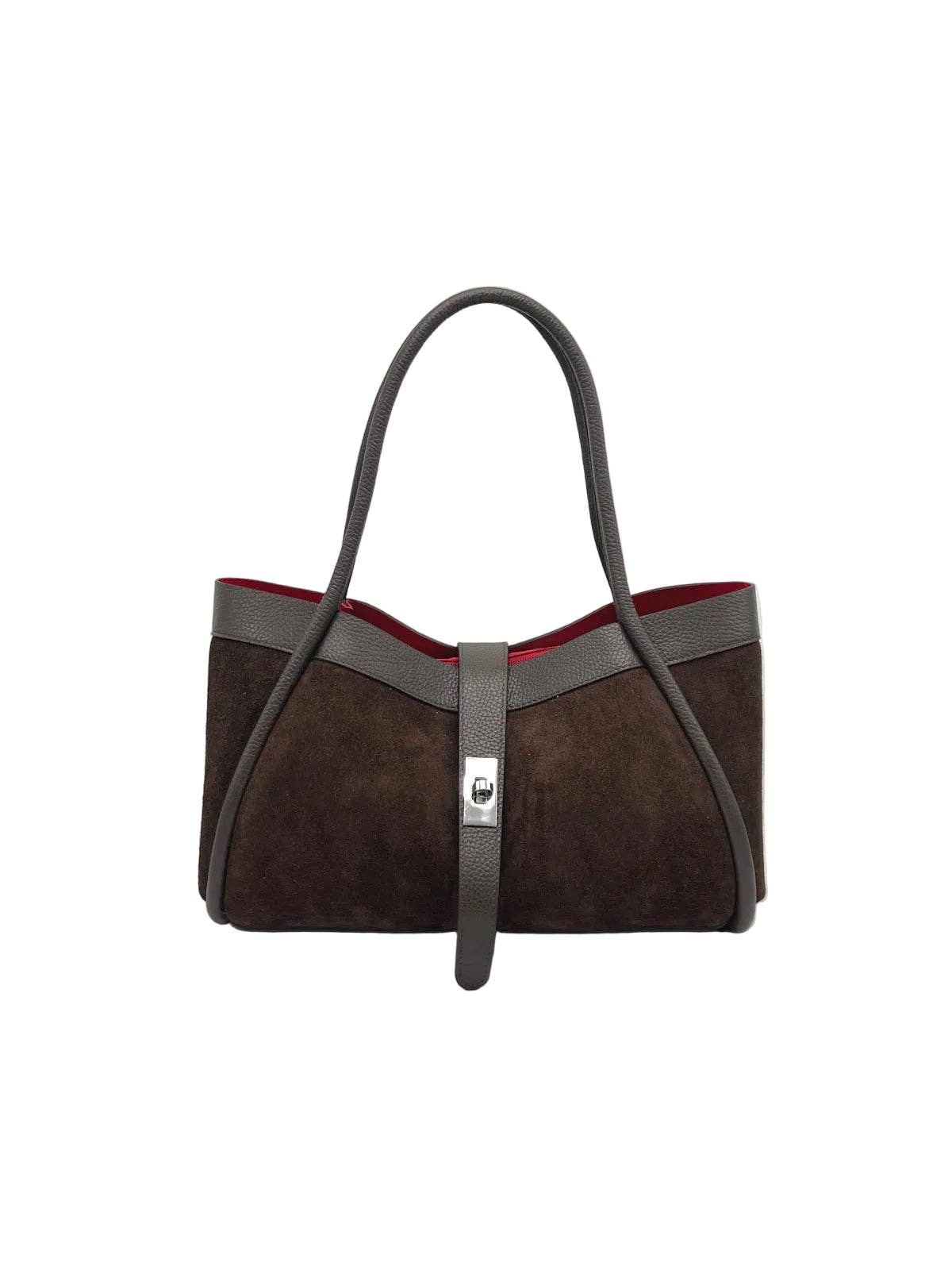 Bolso de Ante con Bandolera Firenze Made in Italy – Artesanía Italiana