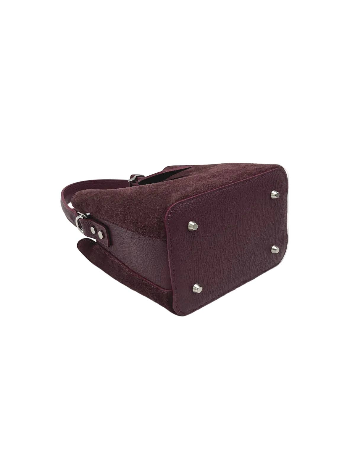 Bolso tipo saco Verona de ante Made in Italy – Artesanal italiana