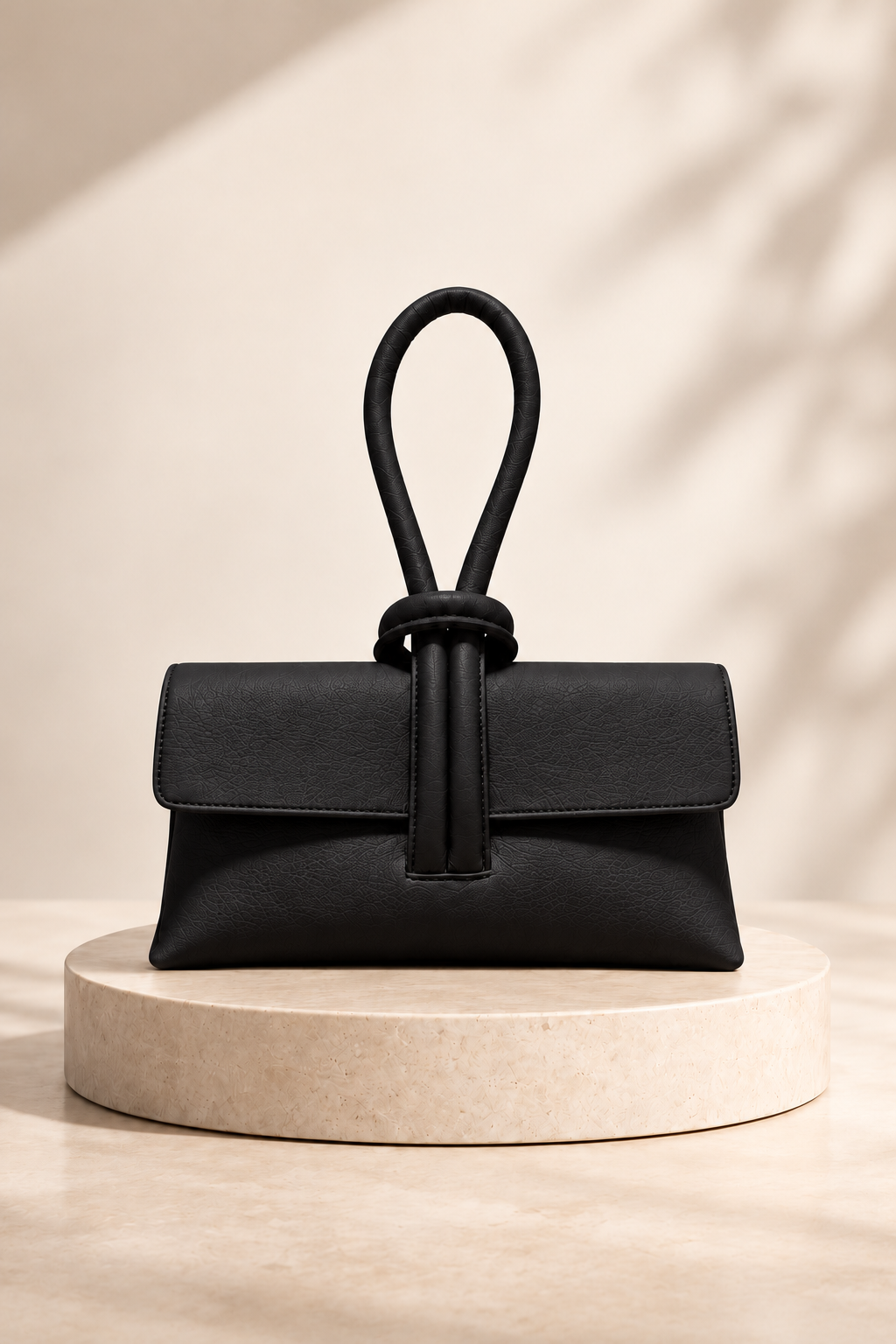 Aurea - Bolso de mano de piel negro