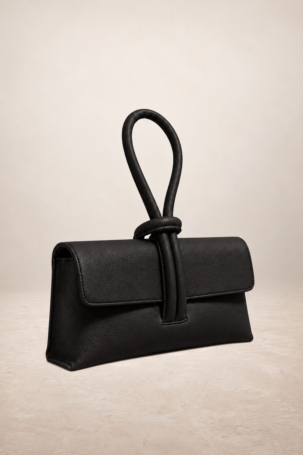 Aurea - Bolso de mano de piel negro
