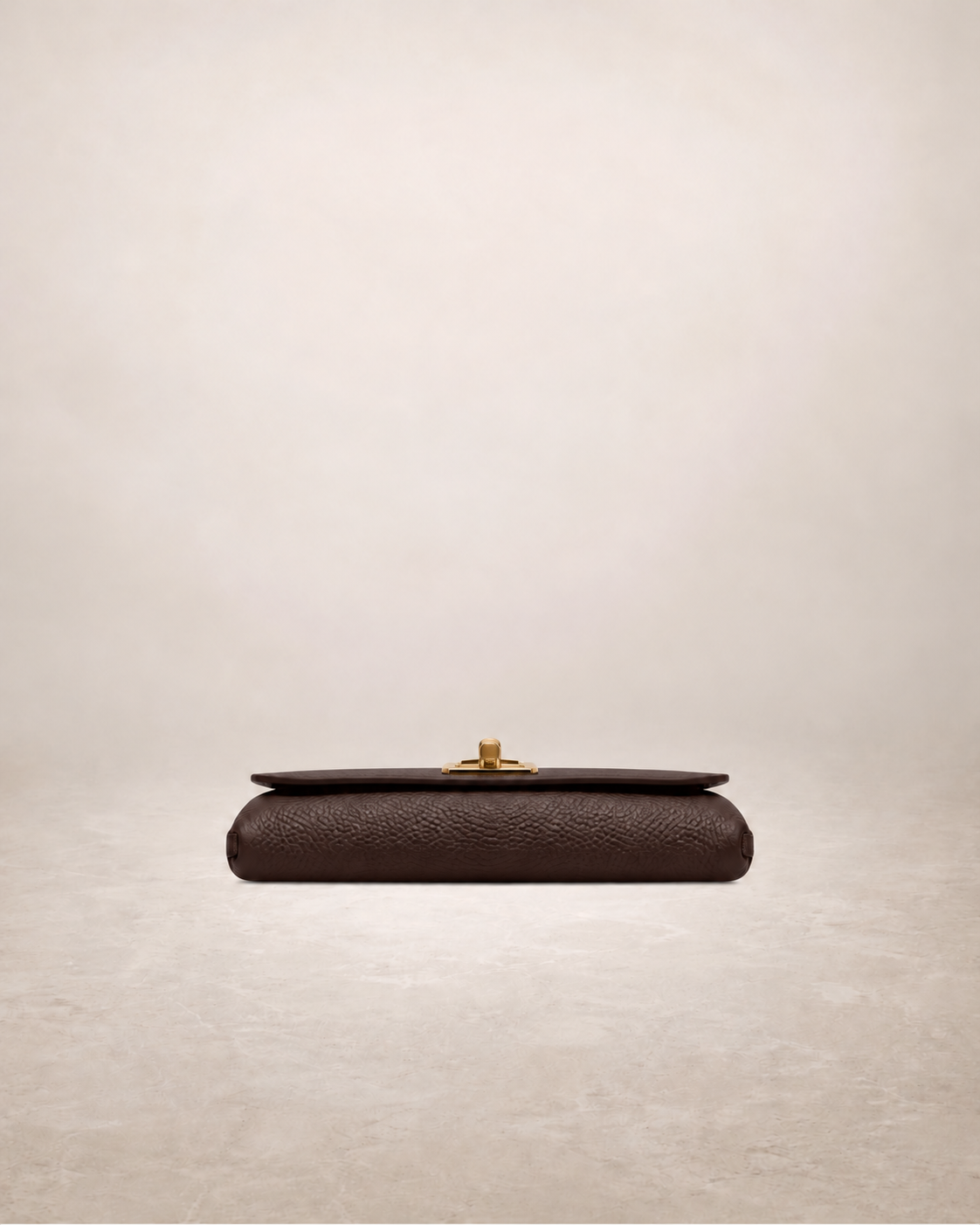 Amalfi - Bolso de mano en piel marrón chocolate