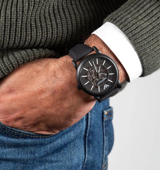 Emporio Armani Luigi AR60008 Reloj Automático Esqueleto 43mm – Nunca Usado