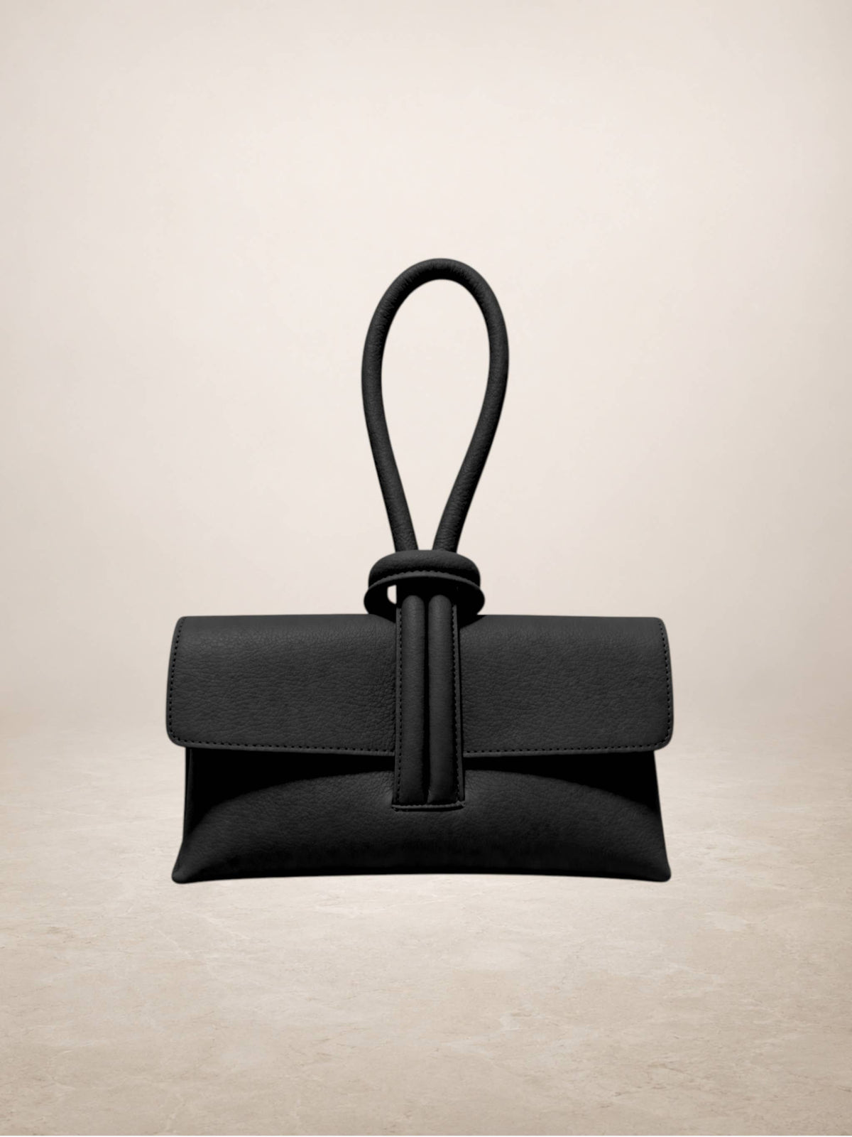 Aurea - Bolso de mano de piel negro