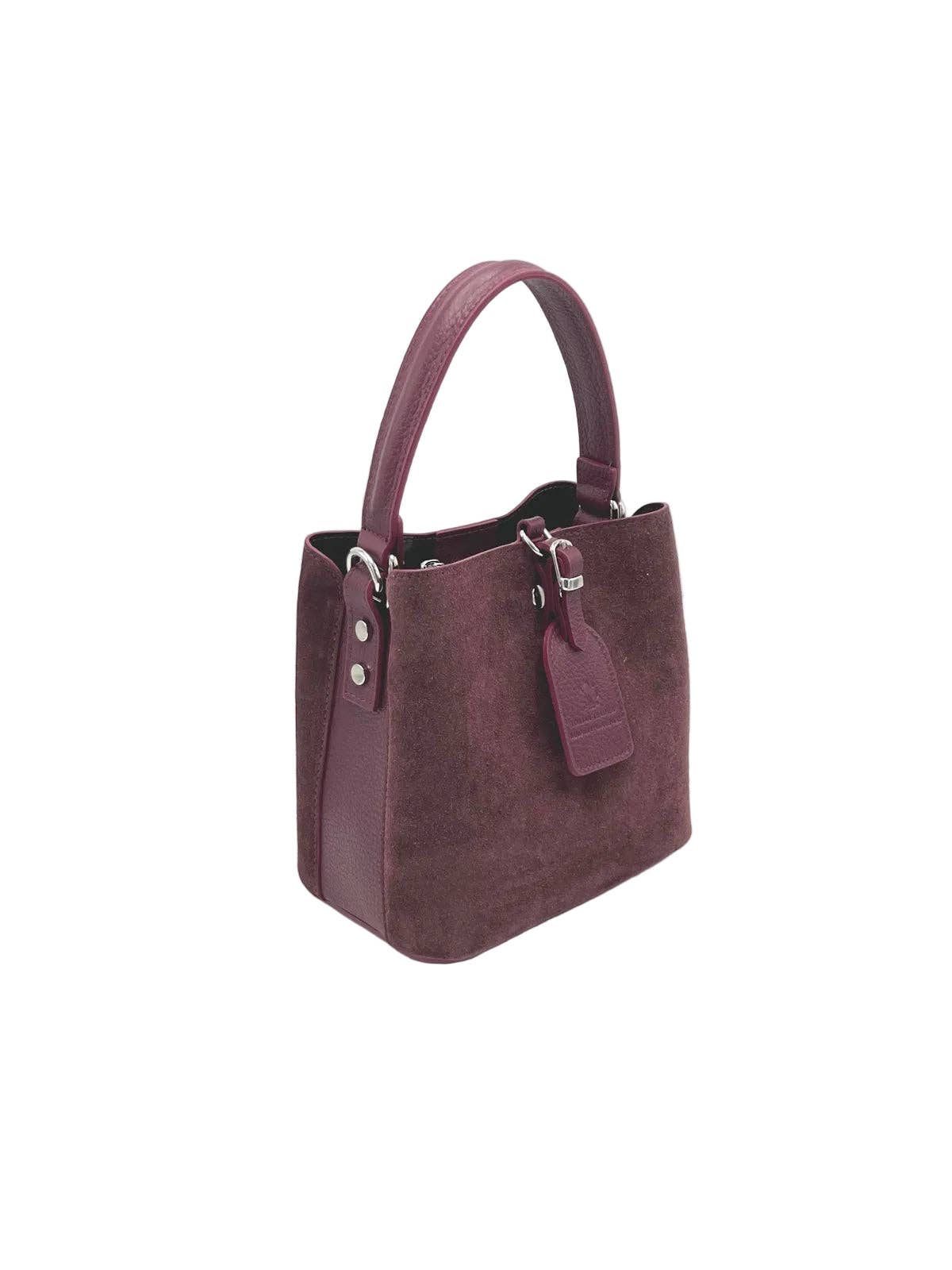 Bolso tipo saco Verona de ante Made in Italy – Artesanal italiana