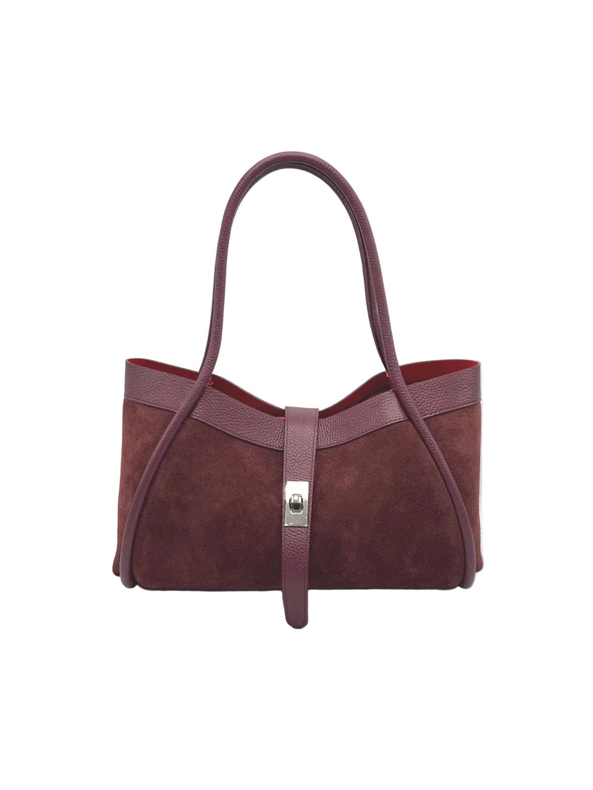 Bolso de Ante con Bandolera Firenze Made in Italy – Artesanía Italiana