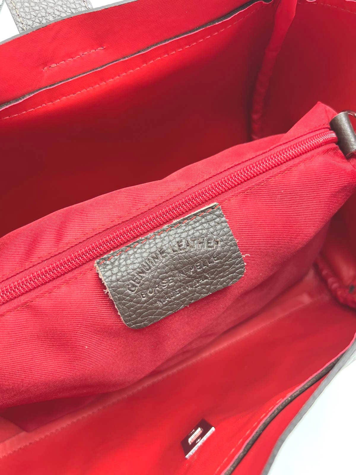 Florence Suede Leather Shoulder Bag Made in Italy – Italian Artisan Craftsmanship