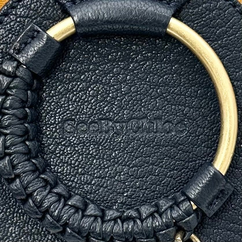 See by Chloé Hana Bolso Mediano Bicolor en Piel y Ante – Pre-Owned en Excelentes Condiciones