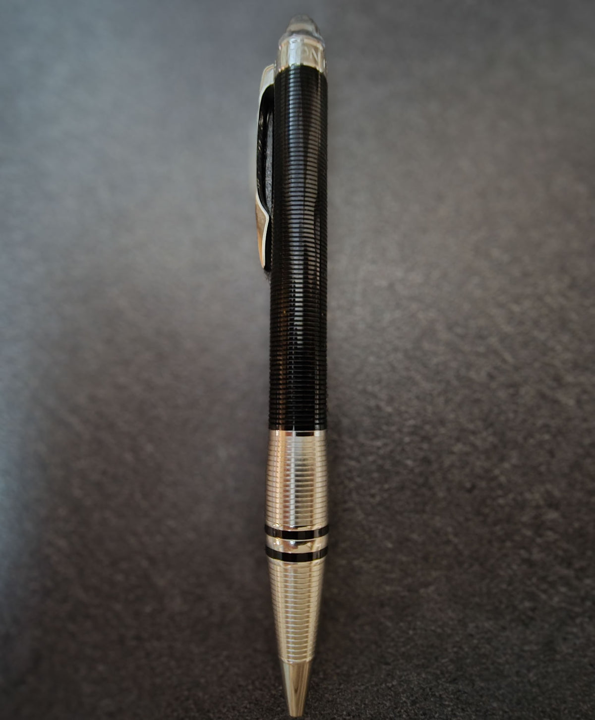 Bolígrafo Montblanc StarWalker de resina negra chapado en platino 2007 – De segunda mano en excelentes condiciones