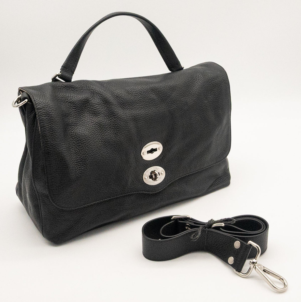 Bolso de Hombro Zanellato Postina de Piel – De Segunda Mano en Excelentes Condiciones