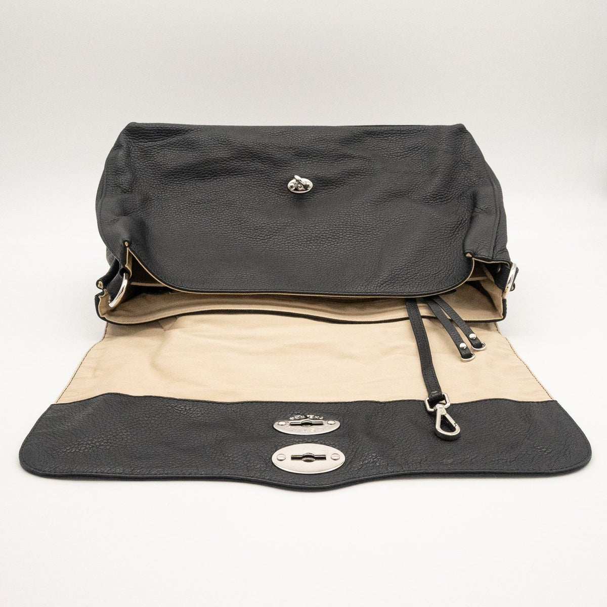 Bolso de Hombro Zanellato Postina de Piel – De Segunda Mano en Excelentes Condiciones